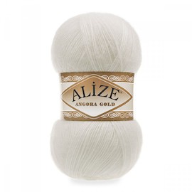 Пряжа Alize "Angora gold" 450 Жемчужный 20% шерсть, 80% акрил	100 гр	550 м